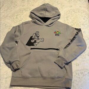 Nintendo Kids Gray Hoodie